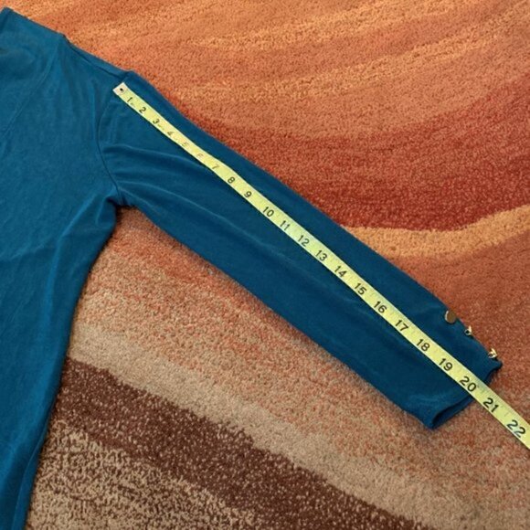 Chico's Travelers Classic Button-Sleeve Jacket Open Front Cardigan Sweater 0 - Picture 7 of 15